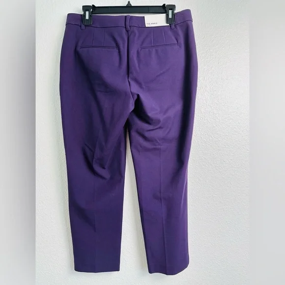 Ann Taylor Purple Straight Leg Pants - Picture 2 of 9